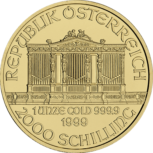 1 OZ AUSTRIAN GOLD PHILHARMONIC